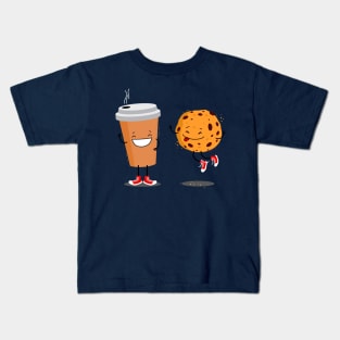 Coffee and cookie. Kids T-Shirt